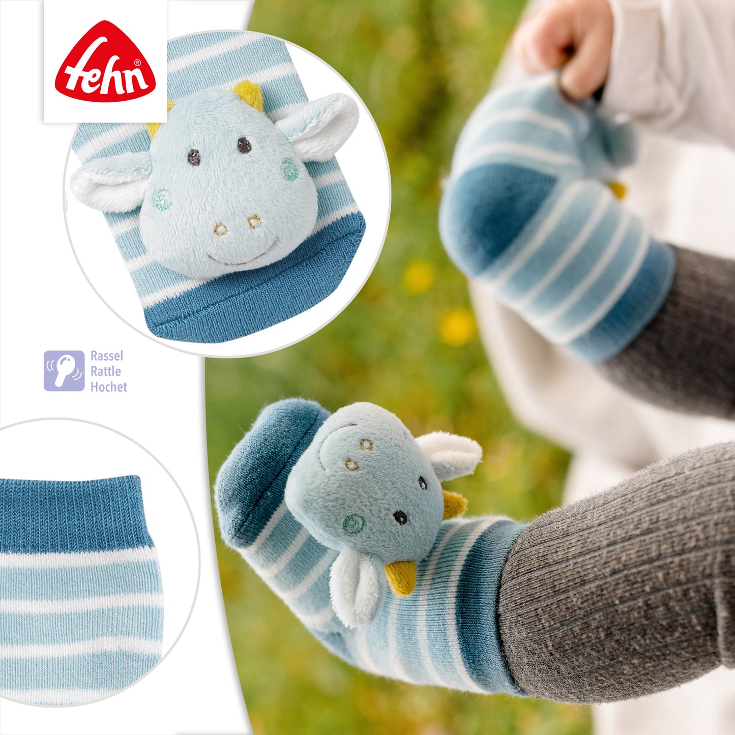 Rasselsocken Drache