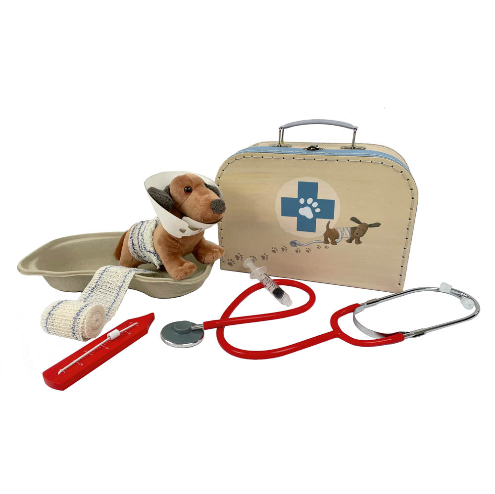 Tierarztkoffer mit Dackel Edward