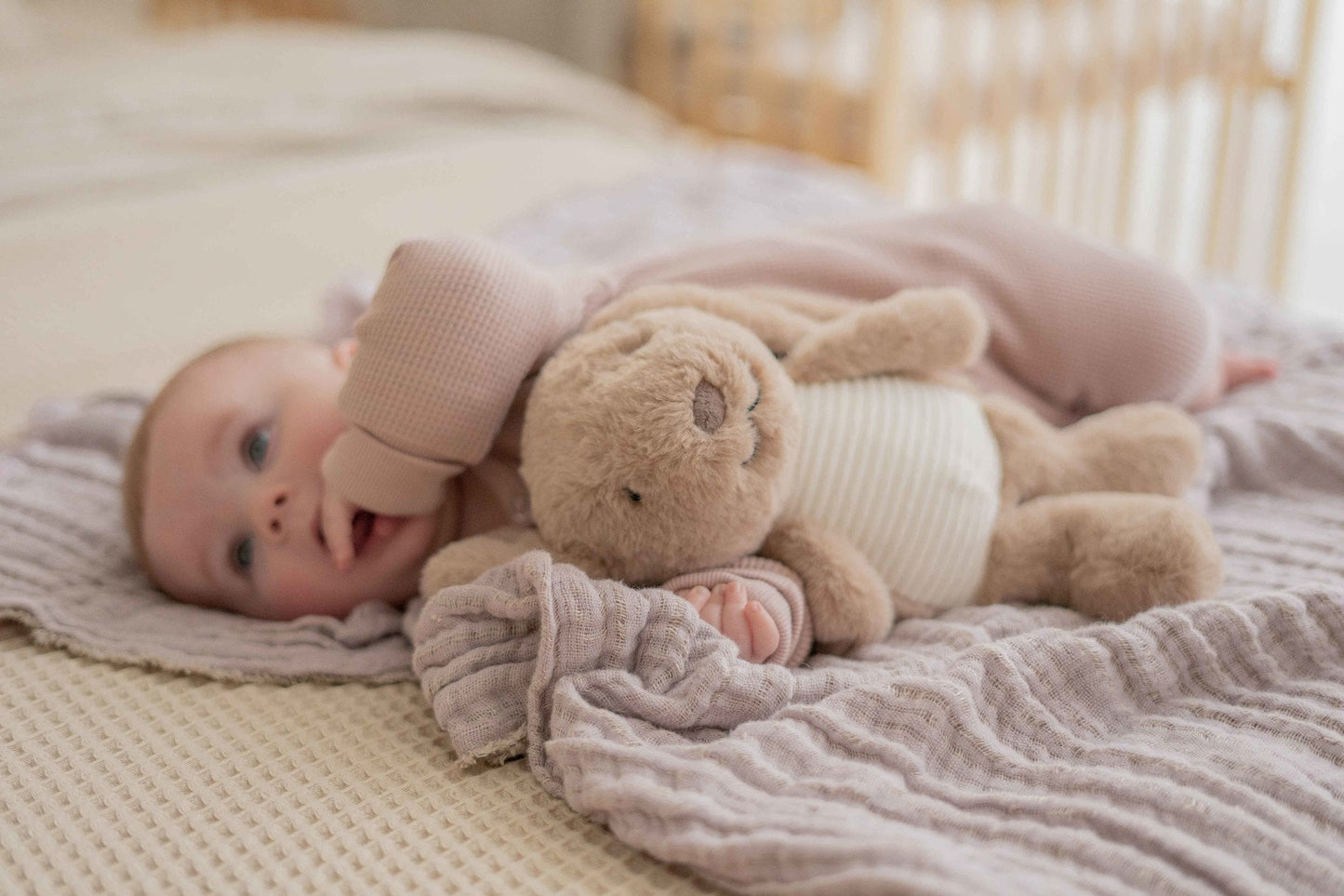 Herzschlag Kuscheltier Hase „Milo“ braun