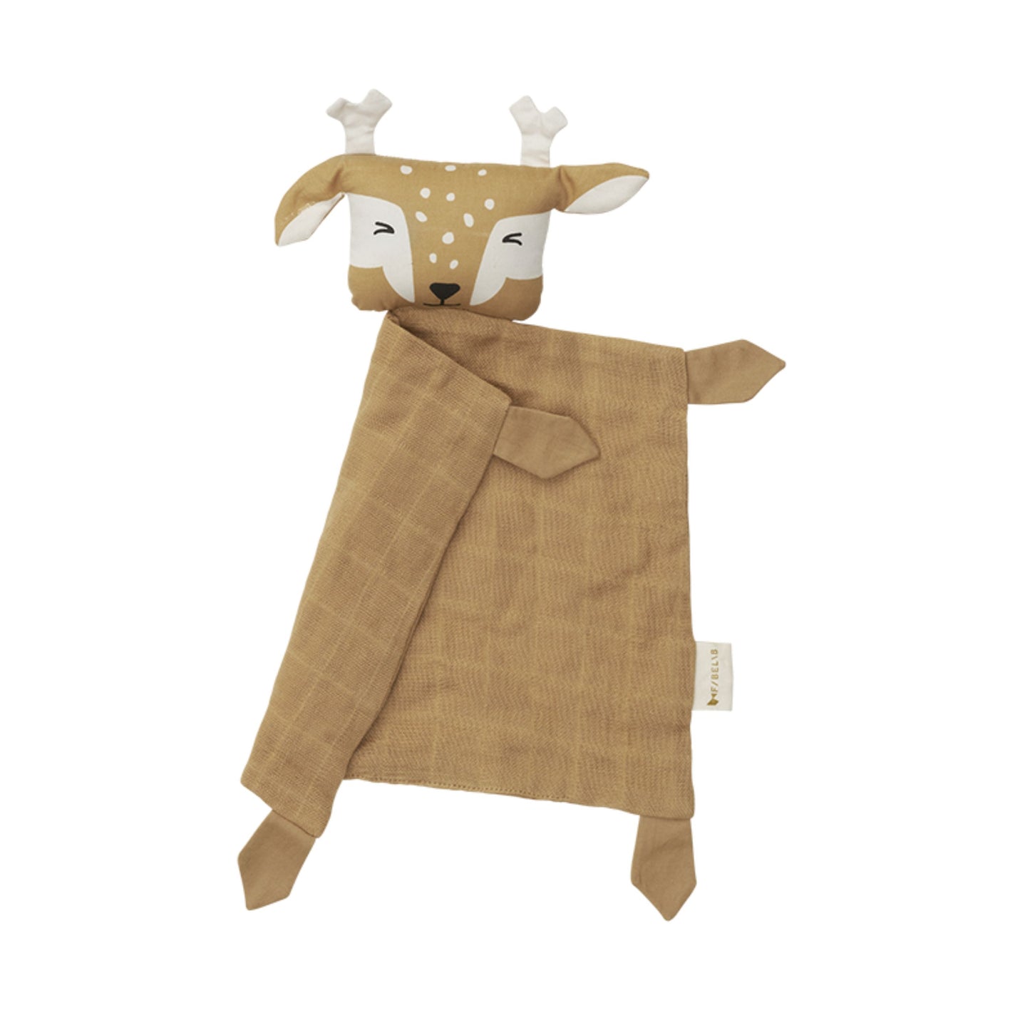 Rentier Kuscheltuch Karamell