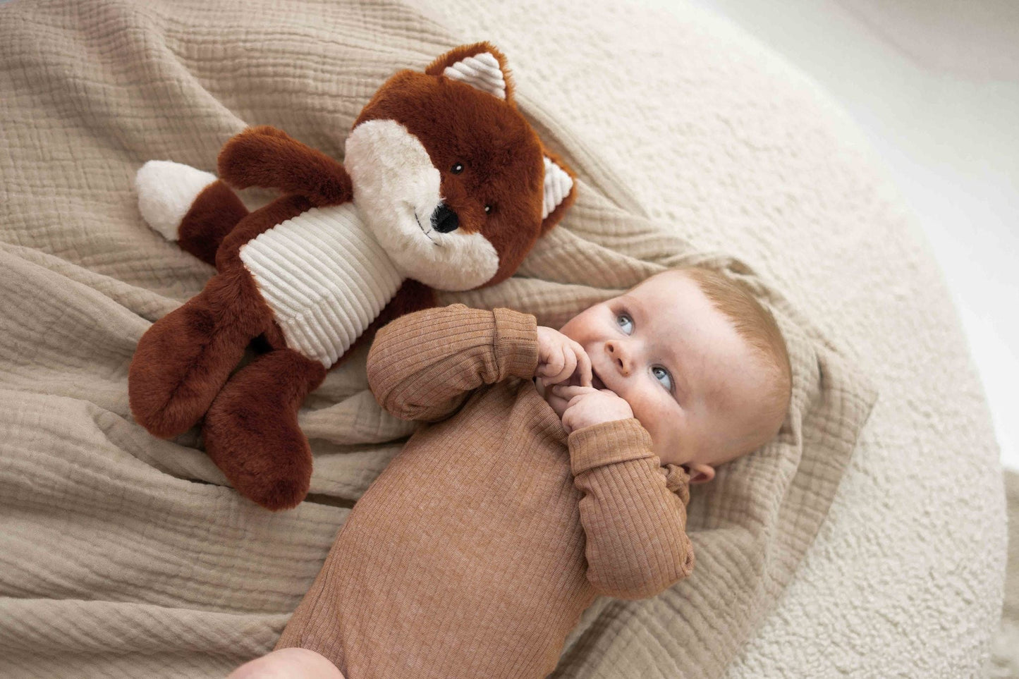 Herzschlag Kuscheltier Fuchs „Robin“ orange